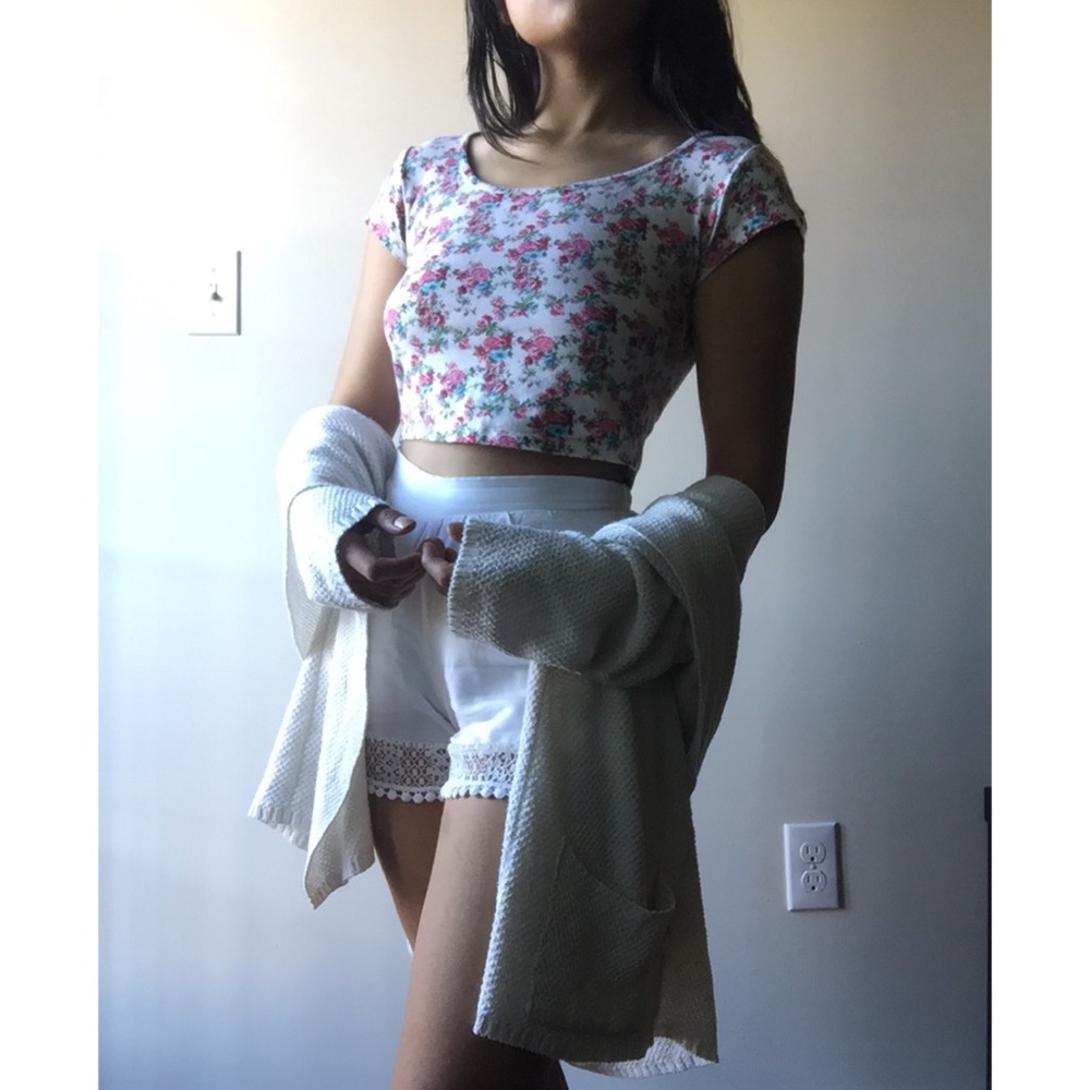 Floral Print Crop Top